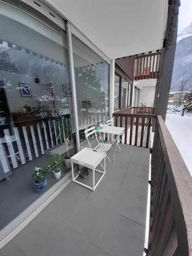 Studio Quartier Calme Centre Ville Vue Mont Blanc Chamonix Mont Blanc Exterior foto