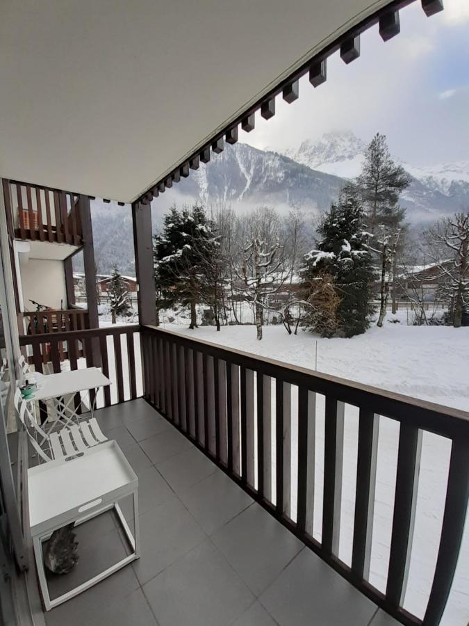 Studio Quartier Calme Centre Ville Vue Mont Blanc Chamonix Mont Blanc Exterior foto