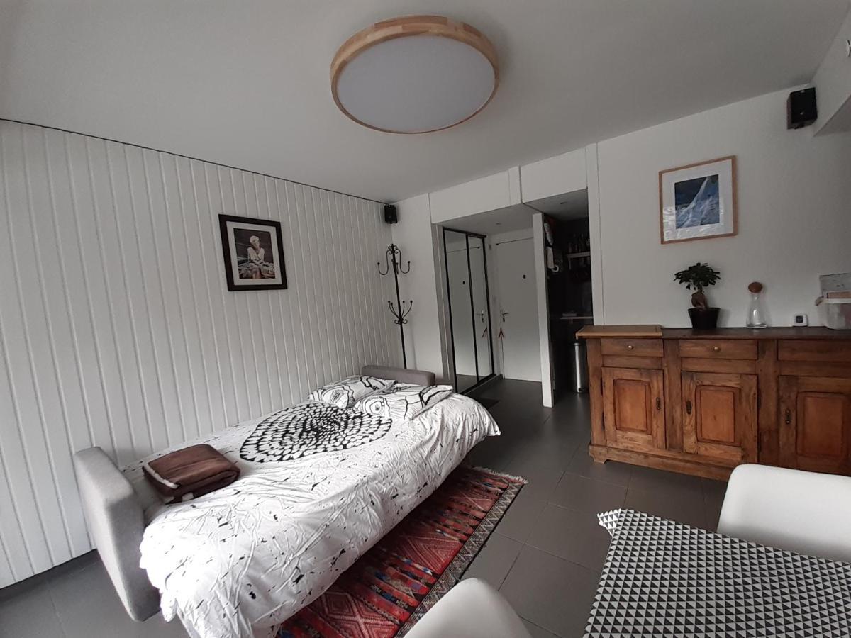 Studio Quartier Calme Centre Ville Vue Mont Blanc Chamonix Mont Blanc Exterior foto